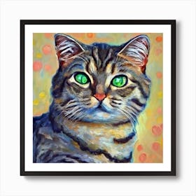 Cat Painting Art Print