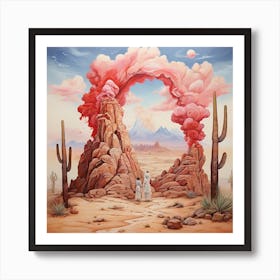 Desert Landscape Art Print