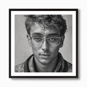 Portrait Of A Young Man Art Print