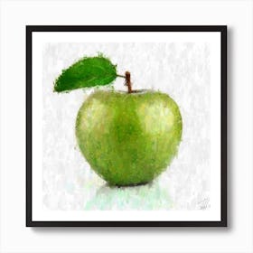 Green Apple Art Print