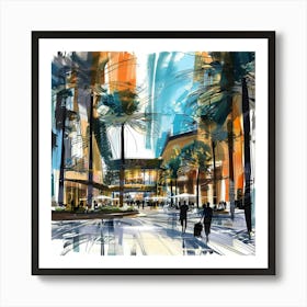 San Diego Cityscape Art Print