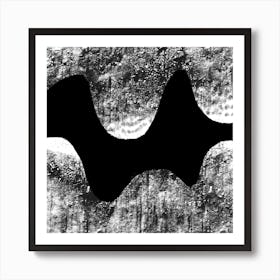 Grunge Style Black And White Painting 2 Affiche