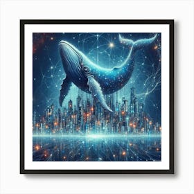 Whale In The City Art Print