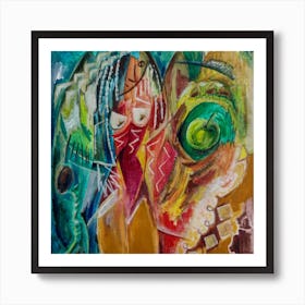 Bedroom Wall Art, Vibrant Temptation  Art Print