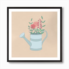 Water Me And Watch Me Grow Square Art Print