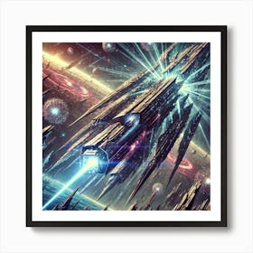 A Depiction Of The Voidbreaker Lance, A Massive Pr Art Print