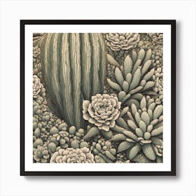 Cactus Garden 7 Art Print
