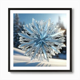 Snow Crystal Art Print