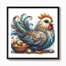 Chicken 3 Art Print