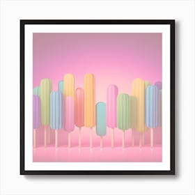 Popsicletrees Art Print