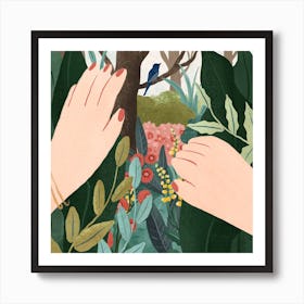 Secret Garden Square Art Print