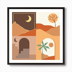 Desert Landscape Art Print