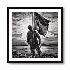 ight of a soldier Art Print