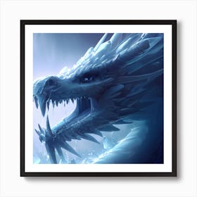 Ice Dragon Art Print