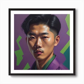 Enchanting Realism, Paint a captivating portrait of young, beautiful korean man 1, that showcases the subject's unique personality and charm. Generated with AI, Art Style_V4 Creative, Negative Promt: no unpopular themes or styles, CFG Scale_7.0, Step Scale_50. Art Print