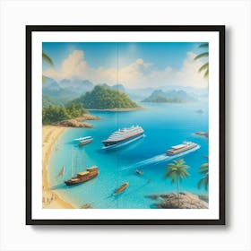 Thailand Beach Art Print