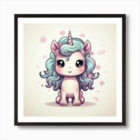 Cute Unicorn 311 Art Print