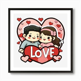 Love Sticker 1 Art Print