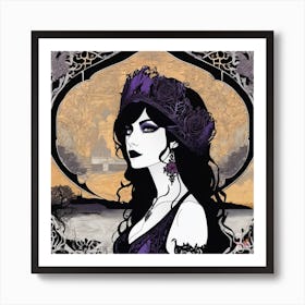 Gothic Girl 4 Art Print