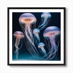 Jellyfishes Art Print