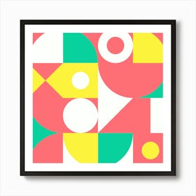 Abstract Geometric Shapes.Wall prints Art Print