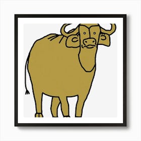 Metal Ox Art Print