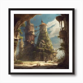 Fantasy Castle 26 Art Print