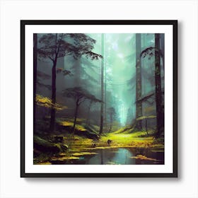 Forest Landscape Art Print