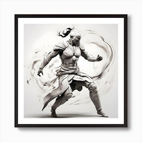 Samurai Warrior 1 Art Print