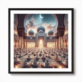 Islamic Mosqueلمشاعر الروحانية في رمضان 3 Art Print