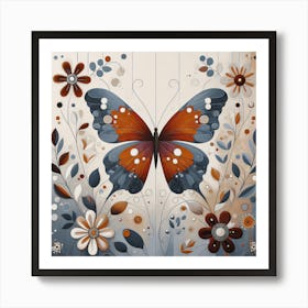 Decorative Art Butterfly VI Art Print