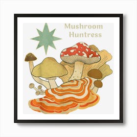 Mushroom Hunter Morel Huntress Shirt For Women Fungi Forager Art Print