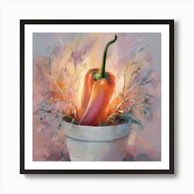 Pepper In A Pot 6 Art Print