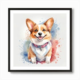 Corgi Dog Art Print