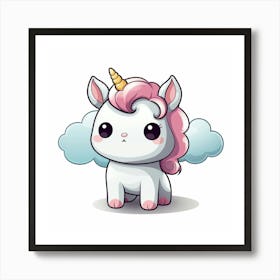 Cute Unicorn 34 Art Print