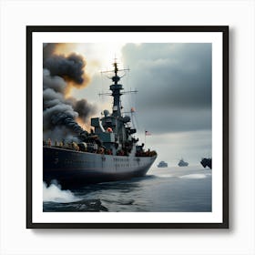 Naval Warfare - Ships at Sea 24 Art Print