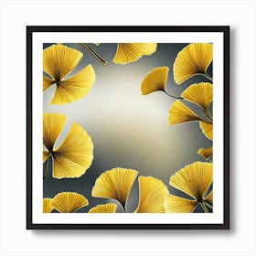 Ginkgo Leaves 1 Art Print