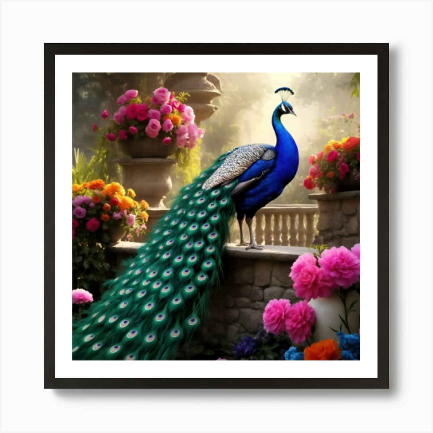 Peacock, peacock print, peacock decor, peacock  - Artmosfair