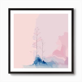 Abstract Watercolor Painting 1 Art Print