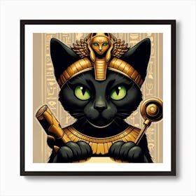 Egyptian Cat 2 Art Print