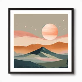 Landscape Painting 5 Art Print