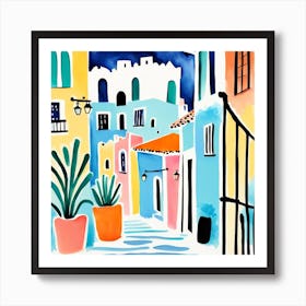 Lost In Old Town 01 Art Print