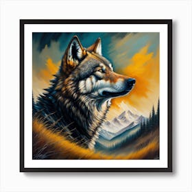 Lone Wolf Art Print