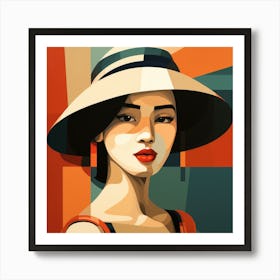 Bauhaus Vietnamese Woman 01 Art Print