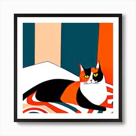 Calico Cat Art Print