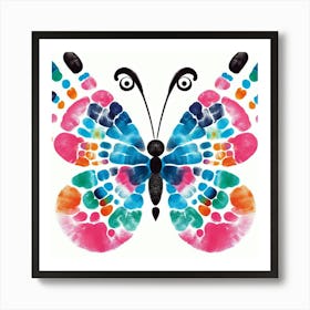 Handprint Butterfly Art 3 Art Print