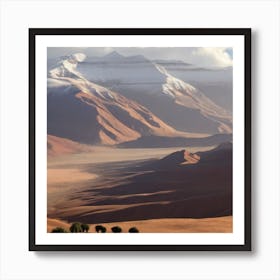 Desert Landscape - Desert Stock Videos & Royalty-Free Footage 3 Art Print