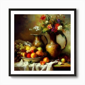 Still Life With Fruit Too Art Print