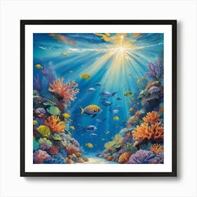 Under The Sea Paintings Art Print 1 Art Print