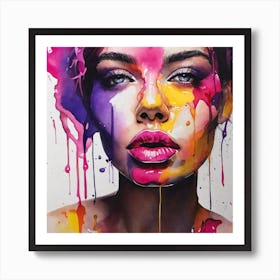 Abstract Watercolor Painting Art Print